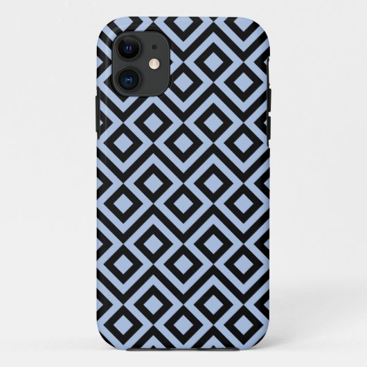 Licht blauw en zwart Case-Mate iPhone case (Achterkant)
