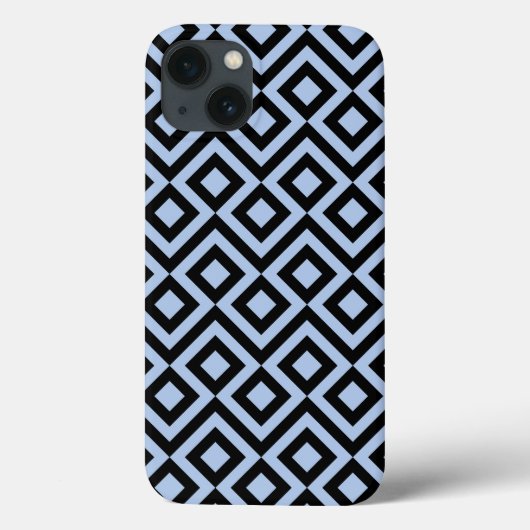 Licht blauw en zwart Case-Mate iPhone case (Achterkant)