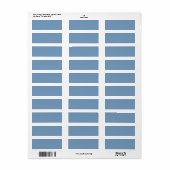 Licht blauw etiket (Full Sheet)
