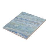 Licht blauw Faux Calciet Stone Ceramic Field Tile Tegeltje (Zijkant)