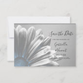 Licht Blauw Floral Hoogtepunten Bieden de Datum sp Save The Date (Voorkant)