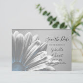 Licht Blauw Floral Hoogtepunten Bieden de Datum sp Save The Date (Staand voorkant)