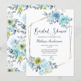 Licht Blauw Geel Groen Floral Vrijgezellenfeest