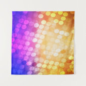 Licht Blauw, Geel patroon met bollen. Blurred b Wandkleed (Voorkant (horizontaal))