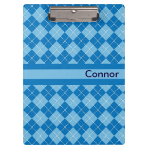Licht blauw, gepersonaliseerd klembord