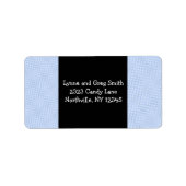 Licht Blauw gestructureerde achtergrond Etiket (Voorkant)