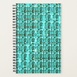 Licht blauw glanzend, kwadraten of afbeelding in h planner