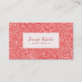 Licht blauw glazen glittertextuur met glans visitekaartje (Voorkant)