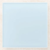 Licht blauw glazen onderzetter (Voorkant)