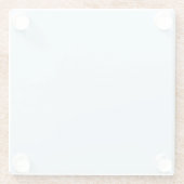 Licht blauw glazen onderzetter (Achterkant)