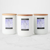 Licht blauw Glitter Product Packaging-Logo Voedselcontainer Etiket (Flessen)