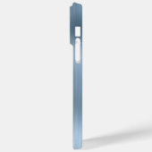 Licht blauw Glittery Glam Handtekening Case-Mate iPhone Case (Achterkant / Links)