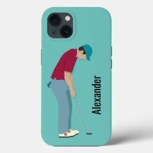 Licht blauw Golfend, gerespecteerd Hoesje-Mate iPh Case-Mate iPhone Case