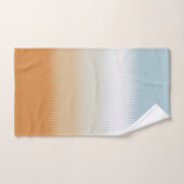 Licht blauw grijs roest Sinaasappel Bad Handdoek (Handdoek)