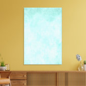 Licht blauw groen Waterverf papier Achtergrond lee Canvas Afdruk (Insitu (Woonkamer))