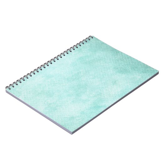 Licht blauw groen Waterverf papier Achtergrond lee Notitieboek (Linkerzijde)