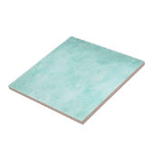 Licht blauw groen Waterverf papier Achtergrond lee Tegeltje (Zijkant)