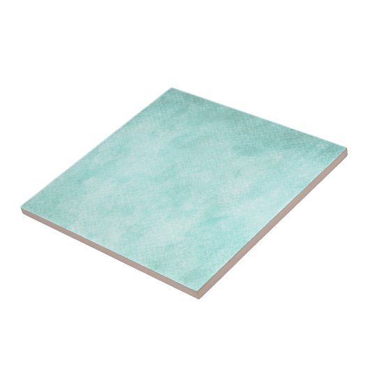 Licht blauw groen Waterverf papier Achtergrond lee Tegeltje (Zijkant)