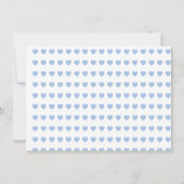 Licht blauw hart Hartelijk dank voor platte Kaart (Achterkant)