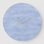 Licht blauw hemelpatroon grote klok (Voorkant)