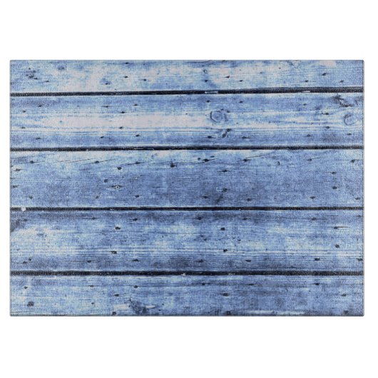 Licht blauw hout, groot snijvlak snijplank (Voorkant)