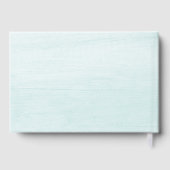 Licht Blauw Hout Palm Tree Beach House Guest Book Gastenboek (Achterkant)