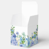 Licht Blauw Hydrangeas Groen Bloemen Gift Bruiloft Bedankdoosjes (Geopend)
