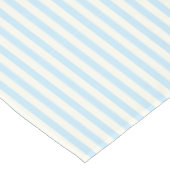 Licht blauw ivoorsnijdende strepen tafelkleed (Gekanteld)