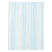 Licht blauw ivoorsnijdende strepen tafelkleed (Voorkant)