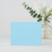 Licht Blauw Kleur 1 Briefkaart (Staand voorkant)