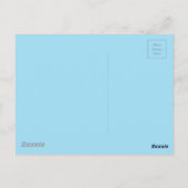 Licht Blauw Kleur 1 Briefkaart (Achterkant)