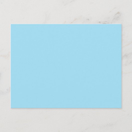 Licht Blauw Kleur 1 Briefkaart (Voorkant)