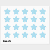 Licht Blauw Kleur 1 Ster Sticker (Vel)