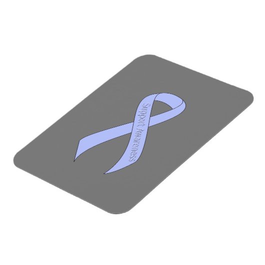 Licht blauw lintondersteunend bewustzijn magneet (Linkerzijde)