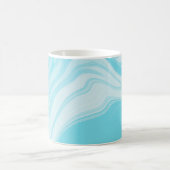Licht blauw marmerpatroon koffiemok (Center)