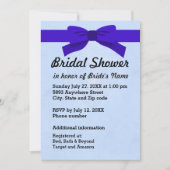 Licht blauw met hart en blauw Vrijgezellenfeest Kaart (Voorkant)