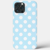 Licht blauw met stijlvolle grote poolpunten Case-Mate iPhone case (Achterkant)