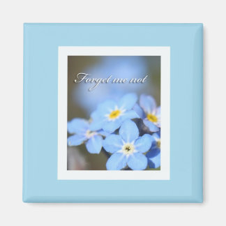 Licht blauw met vergeet me Nots Magneet