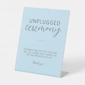 Licht Blauw Minimale Weddenschap Niet-aangesloten Reclamebord Met Voetstuk (Voorkant)