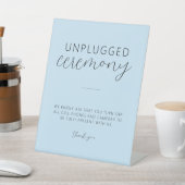 Licht Blauw Minimale Weddenschap Niet-aangesloten Reclamebord Met Voetstuk (Insitu)