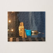Licht blauw op legpuzzel (Horizontaal)