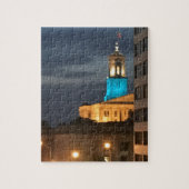 Licht blauw op legpuzzel (Verticaal)