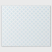 Licht blauw op witte overlappende cirkels cadeaupapier (Vlak)