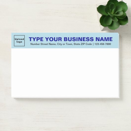 Licht blauw opschrift Grote advertentie Post-it® Notes (Kantoor)