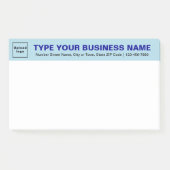 Licht blauw opschrift Grote advertentie Post-it® Notes (Voorkant)