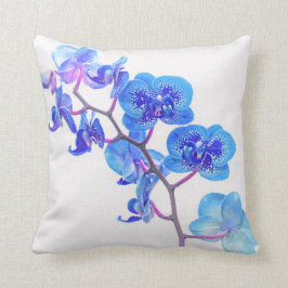Licht blauw orchidee Sierkussen
