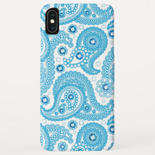 Licht blauw paisleypatroon met diamanten Case-Mate iPhone case