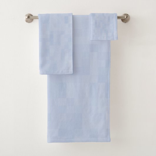 Licht blauw patroon - bad handdoek (Insitu)