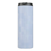 Licht blauw patroon - thermosbeker (Achterkant)