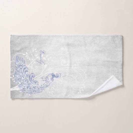 Licht blauw peracock, persoonlijke badhanddoeken bad handdoek (Handdoek)